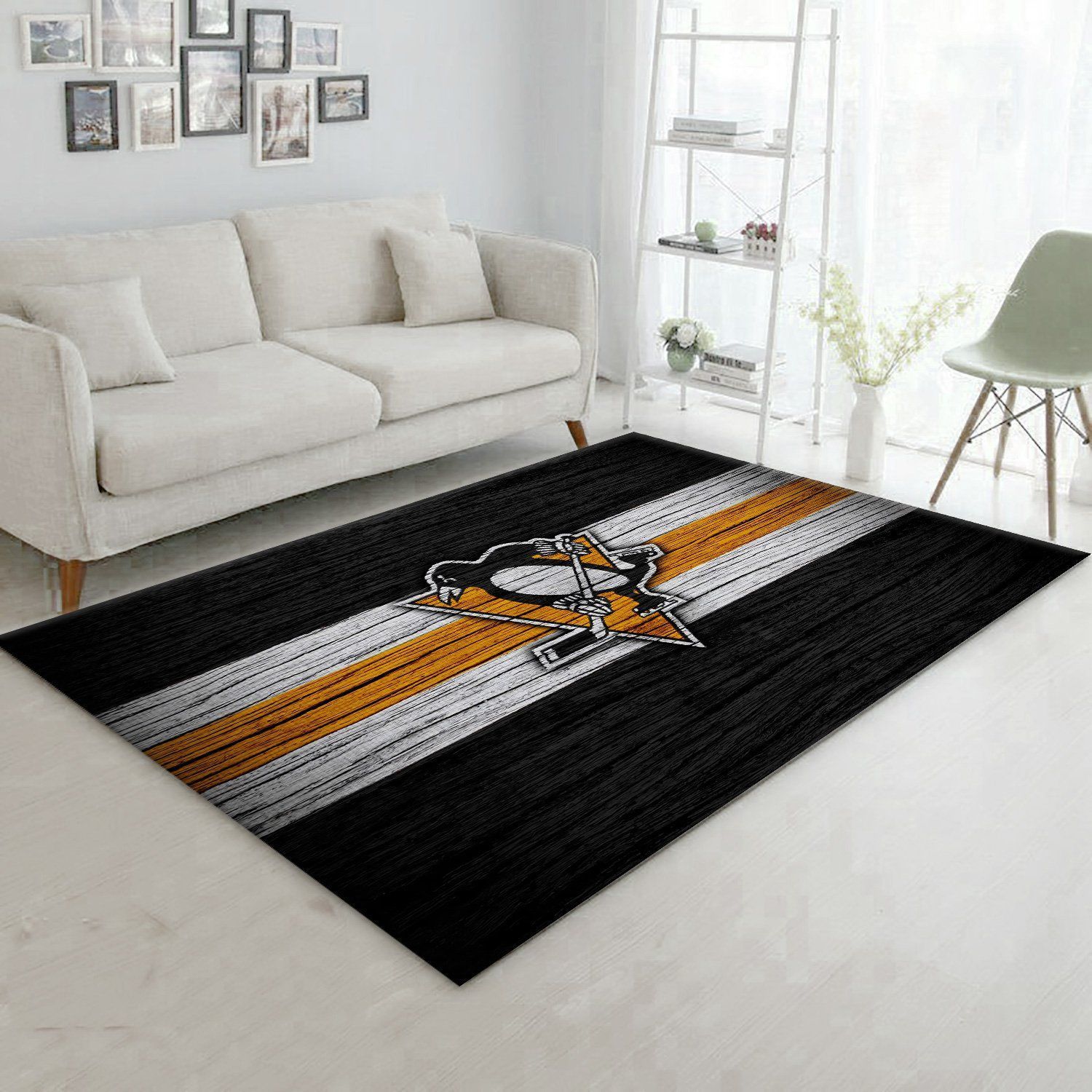 Pittsburgh Penguins Rug Area Rug Floor Decor - Indoor Outdoor Rugs