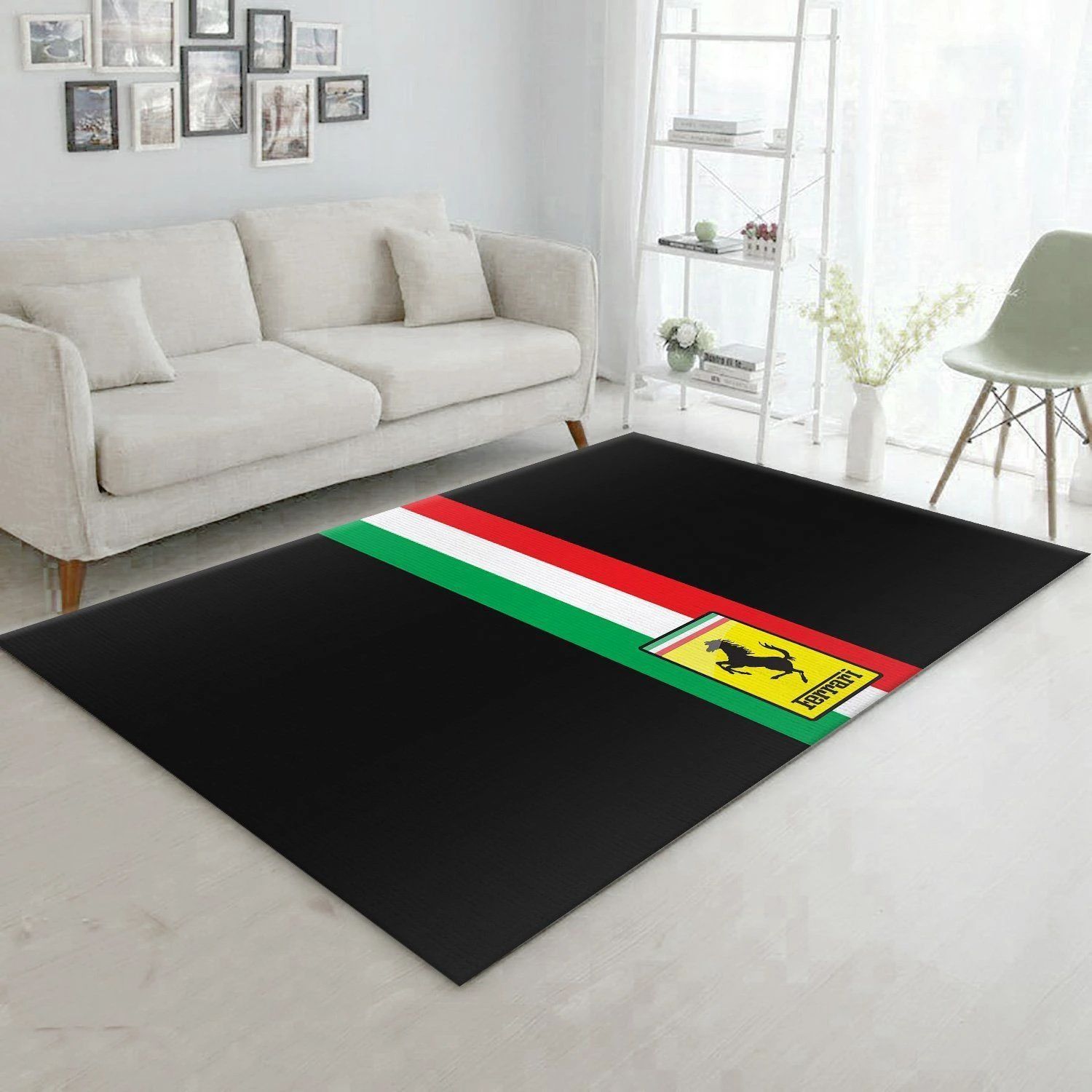 Ferrari Logo SuperCars Area Rugs Living Room Carpet FN121226 Local Brands Floor Decor The US Decor - Indoor Outdoor Rugs