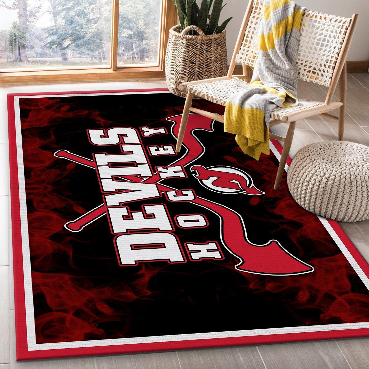 New Jersey Devils NHL Area Rugs Living Room Carpet SIC0401014 Local Brands Floor Decor The US Decor - Indoor Outdoor Rugs