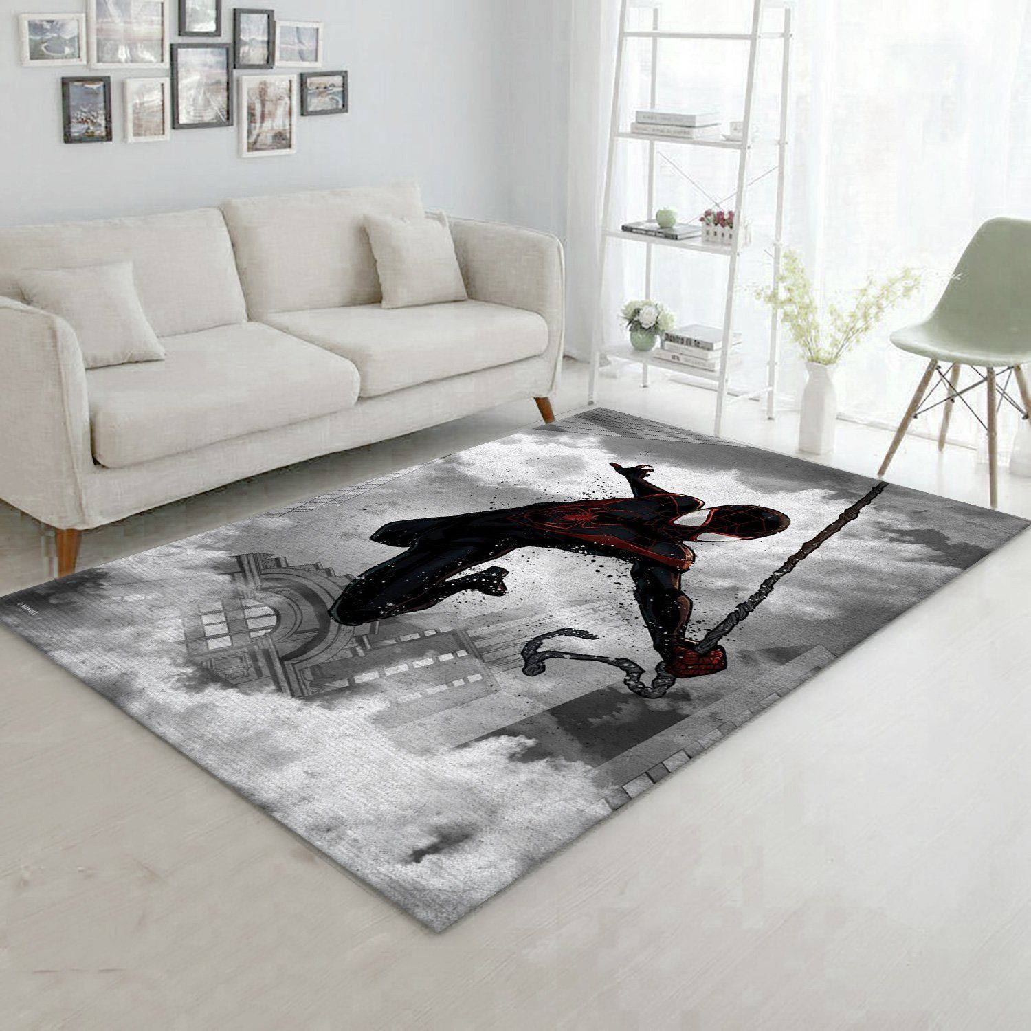 Spider Man Miles Morales Rug Living Room Rug Home US Decor - Indoor Outdoor Rugs