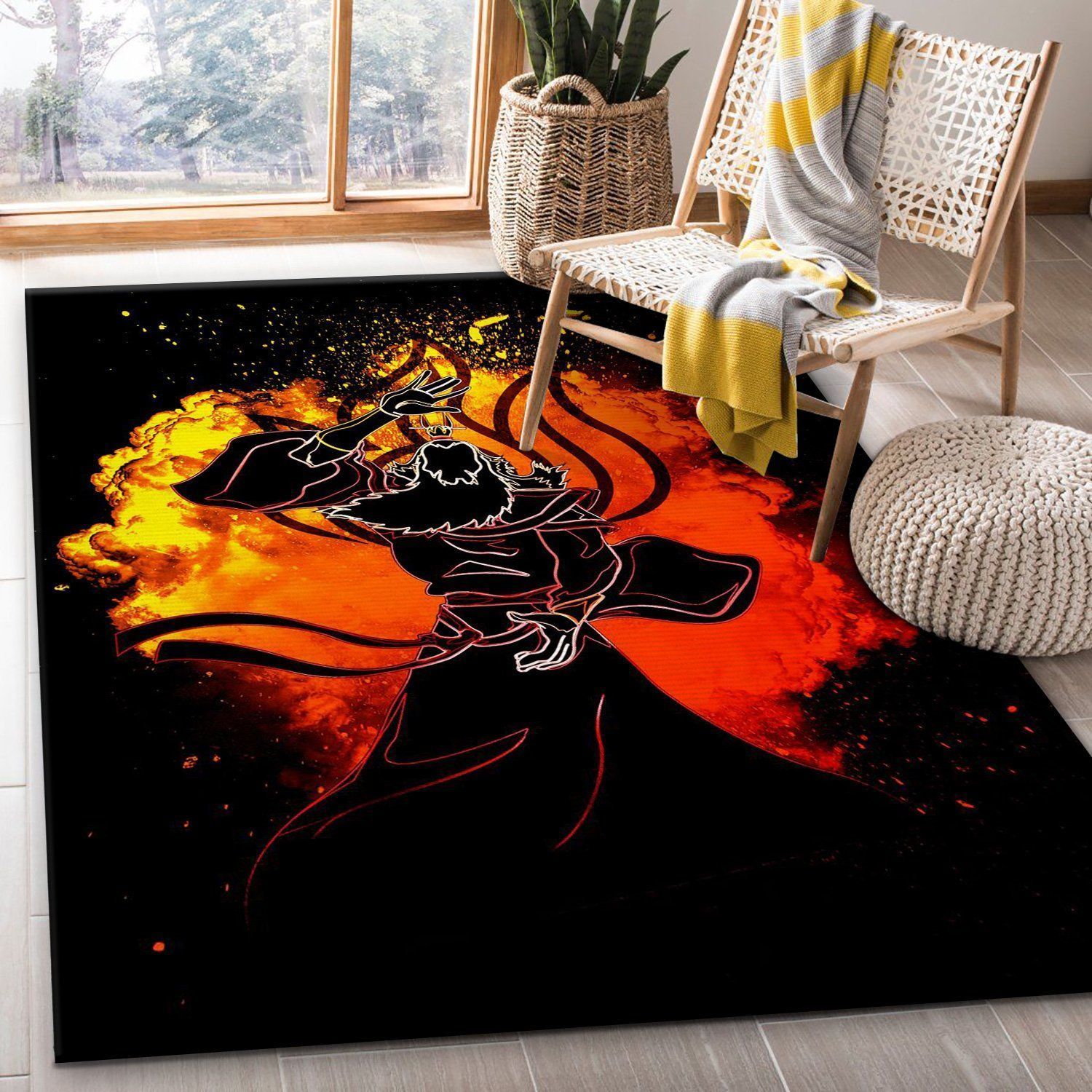 Soul Of The Firebending Area Rug, Living room and bedroom Rug, Christmas Gift US Decor - Indoor Outdoor Rugs