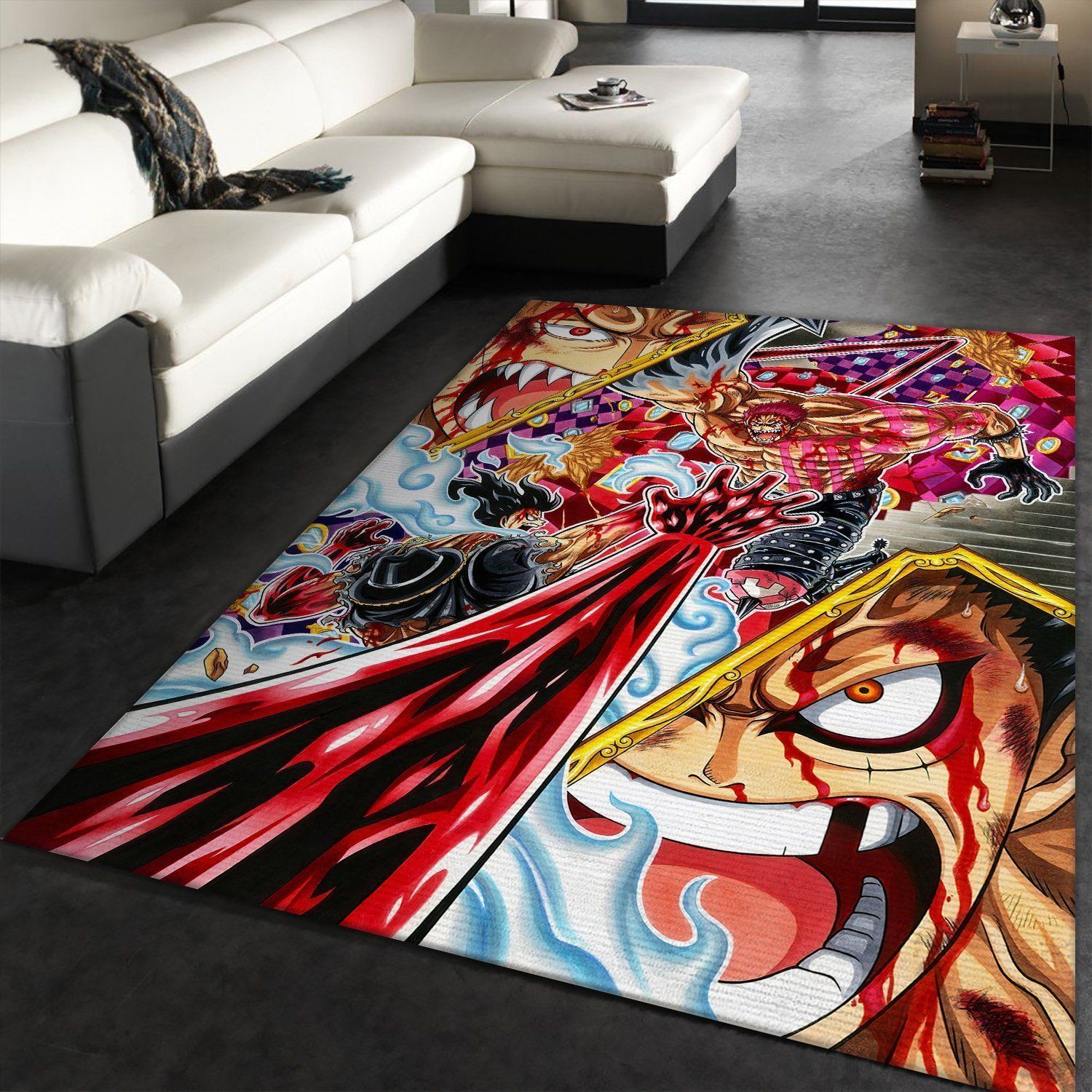 One Piece Anime Area Rugs Living Room Carpet FN081148 Christmas Gift Floor Decor The US Decor - Indoor Outdoor Rugs