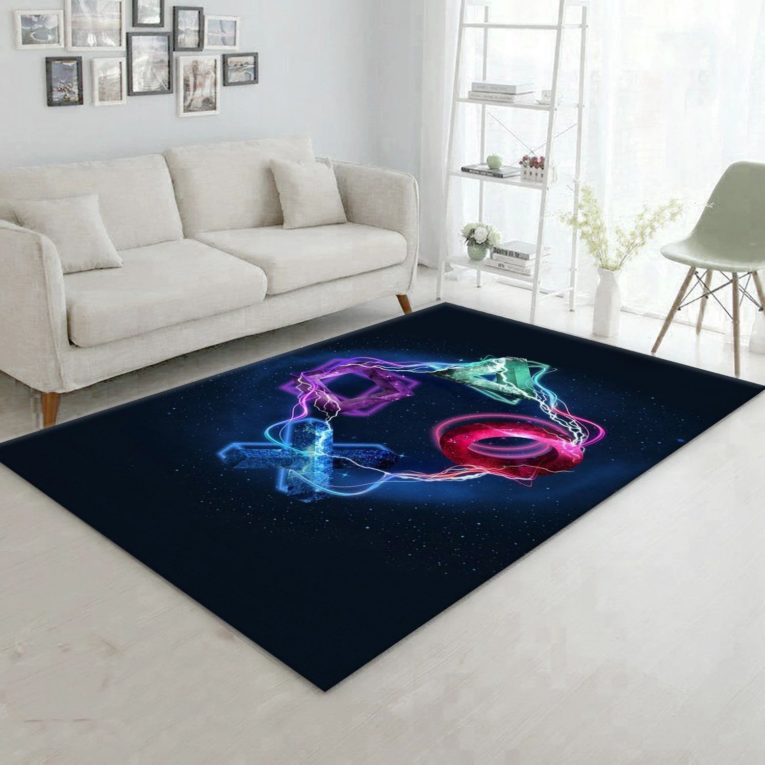 Playstation V15 Area Rug Living Room Rug Home Decor Floor Decor - Indoor Outdoor Rugs