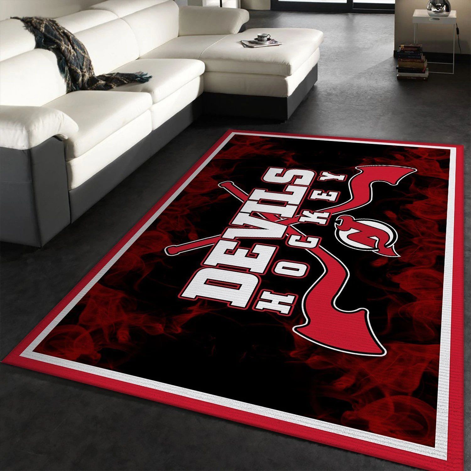 New Jersey Devils NHL Area Rugs Living Room Carpet SIC0401014 Local Brands Floor Decor The US Decor - Indoor Outdoor Rugs