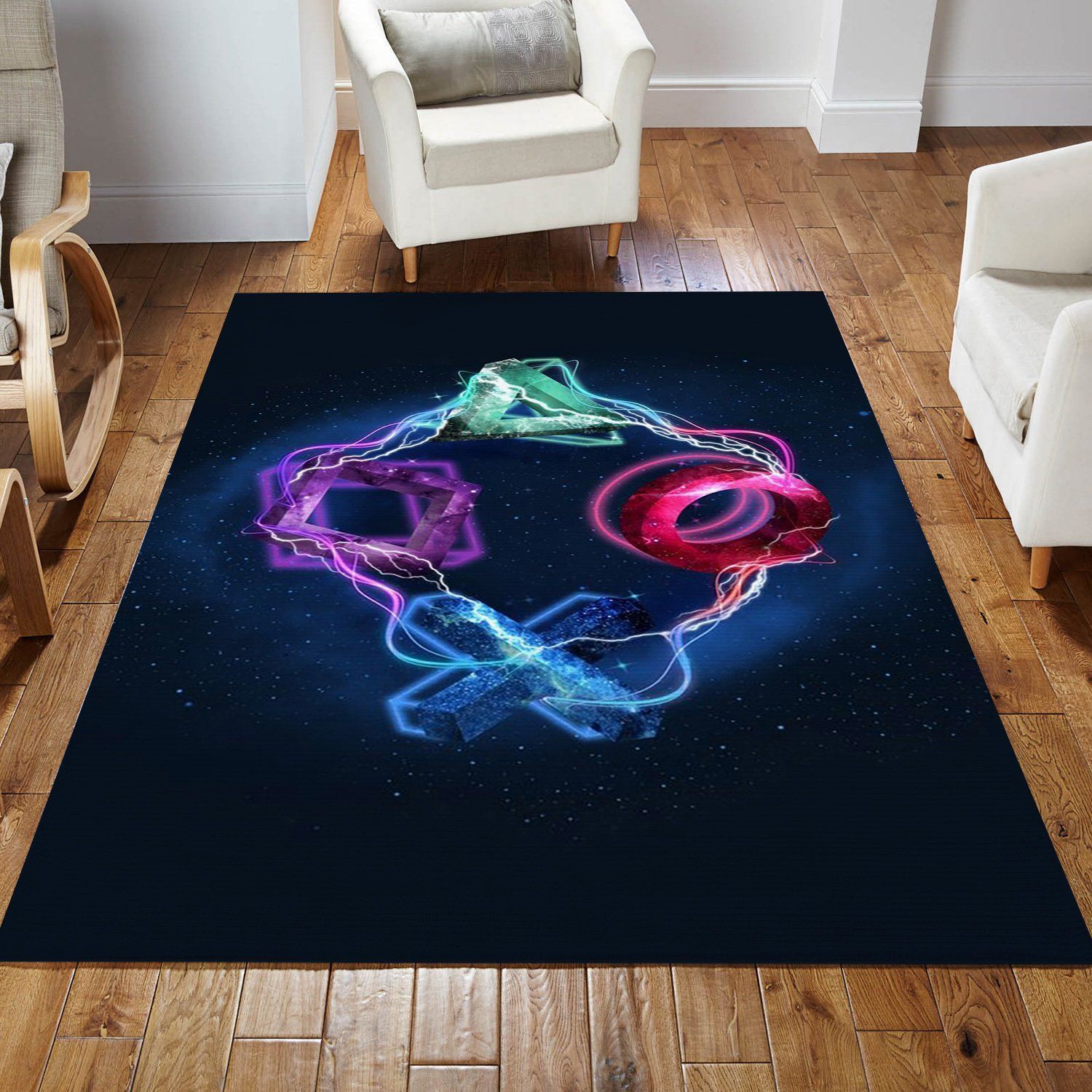 Playstation V15 Area Rug Living Room Rug Home Decor Floor Decor - Indoor Outdoor Rugs