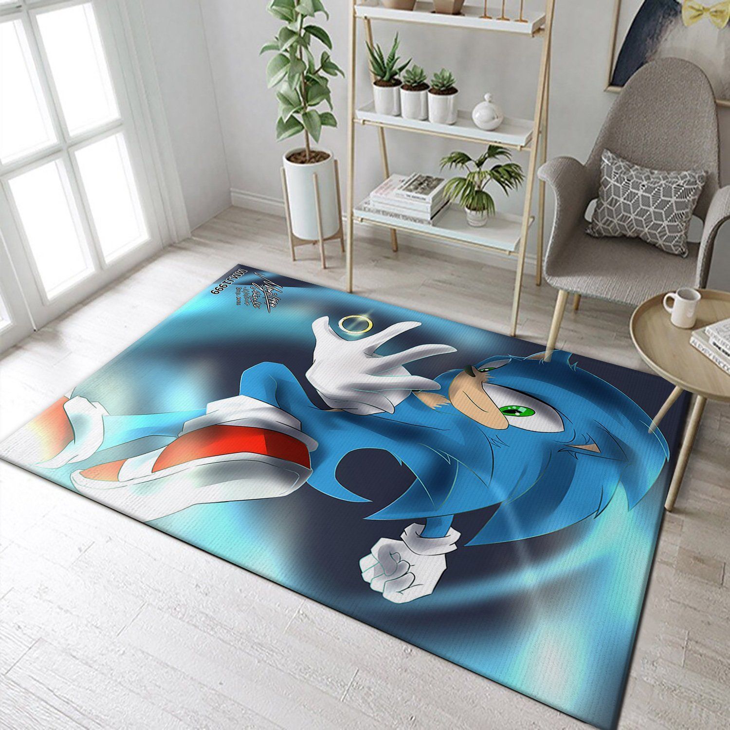 Sonic Area Rug Carpet, Kitchen Rug, Family Gift US Decor - Indoor Outdoor Rugs