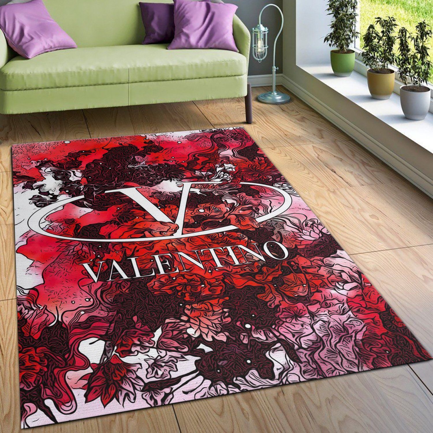 Valentino Rug Living Room Rug Home Decor Floor Decor - Indoor Outdoor Rugs