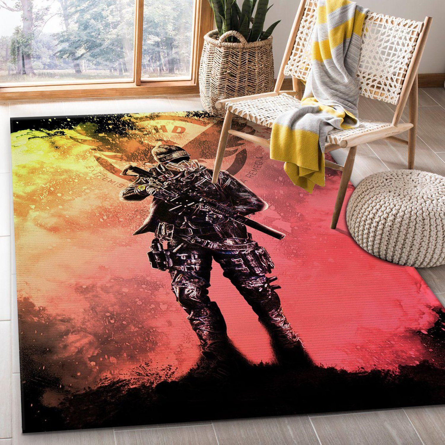 Soul Of The Dark Zone Area Rug, Bedroom, Family Gift US Decor - Indoor Outdoor Rugs