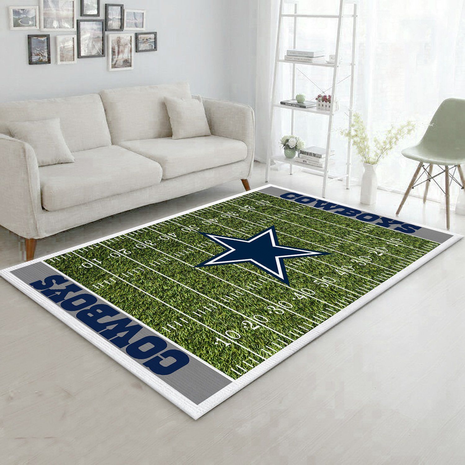 Dallas Cowboys Nfl Rug Room Carpet Sport Custom Area Floor Home Decor V5 - Indoor Outdoor Rugs