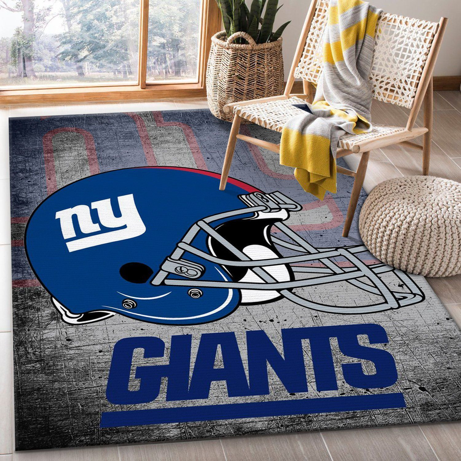 New York Giants Football Nfl Rug Bedroom Rug Home US Decor - Indoor Outdoor Rugs