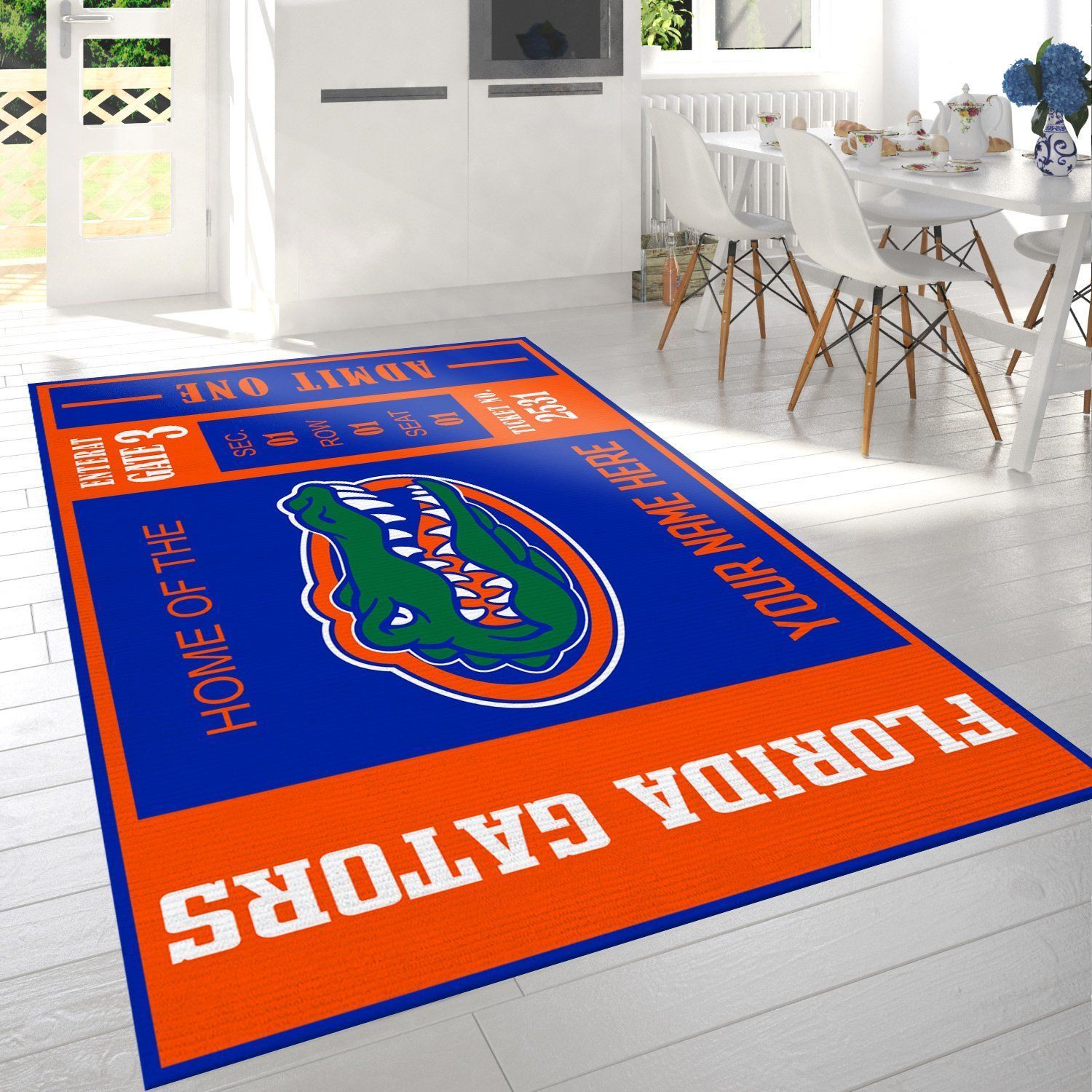 Florida Gators Ncaa Customizable Rug, Living Room Rug - Home Decor  Floor Decor - Indoor Outdoor Rugs