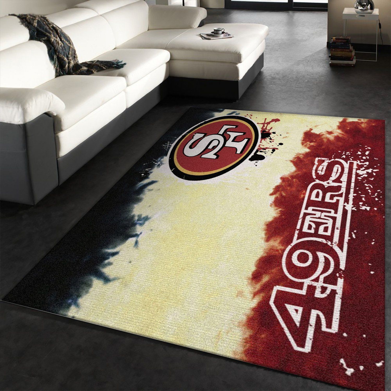 San Francisco 49ers Fade Rug Nfl Team Area Rug, Living Room Rug, Christmas Gift US Decor - Indoor Outdoor Rugs