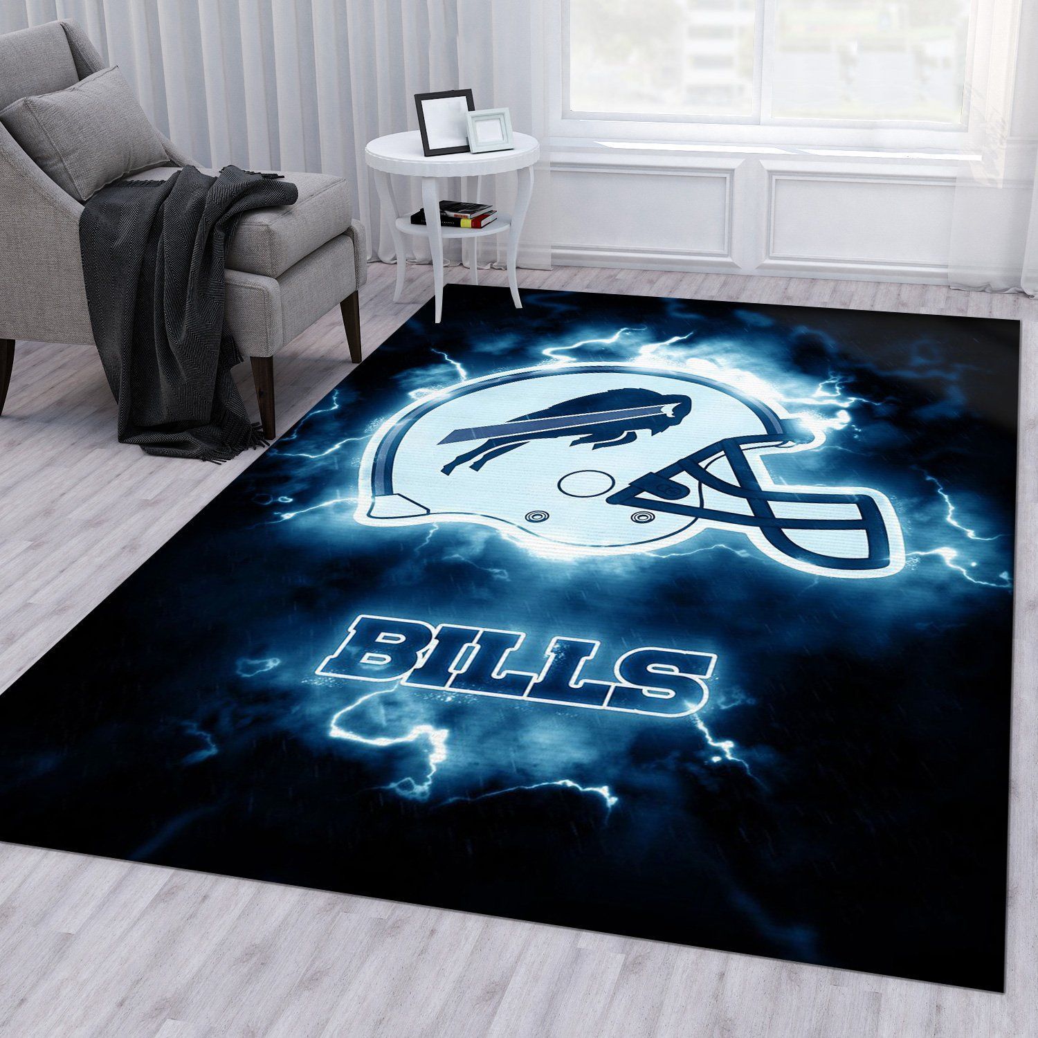 Buffalo Bills NFL Area Rug Living Room Rug Home Decor Floor Decor - Indoor Outdoor Rugs