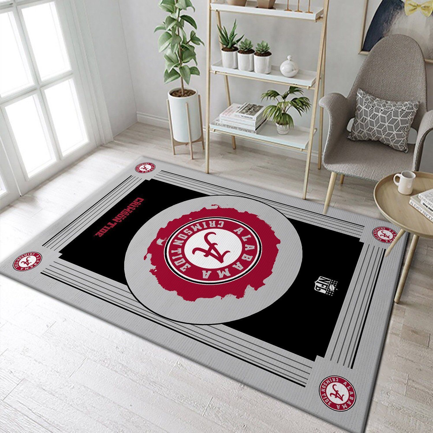 Alabama Crimson Tide NCAA Team Logo Nice Gift Home Decor Rectangle Area Rug RER R3U8 - Indoor Outdoor Rugs