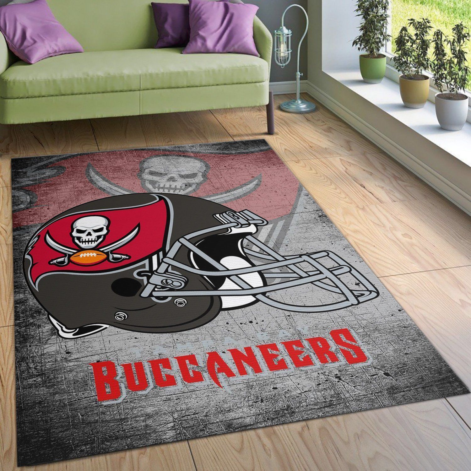 Tampa Bay Buccaneers Nfl Football Team Area Rug For Gift Living Room Rug US Gift Decor - Indoor Outdoor Rugs