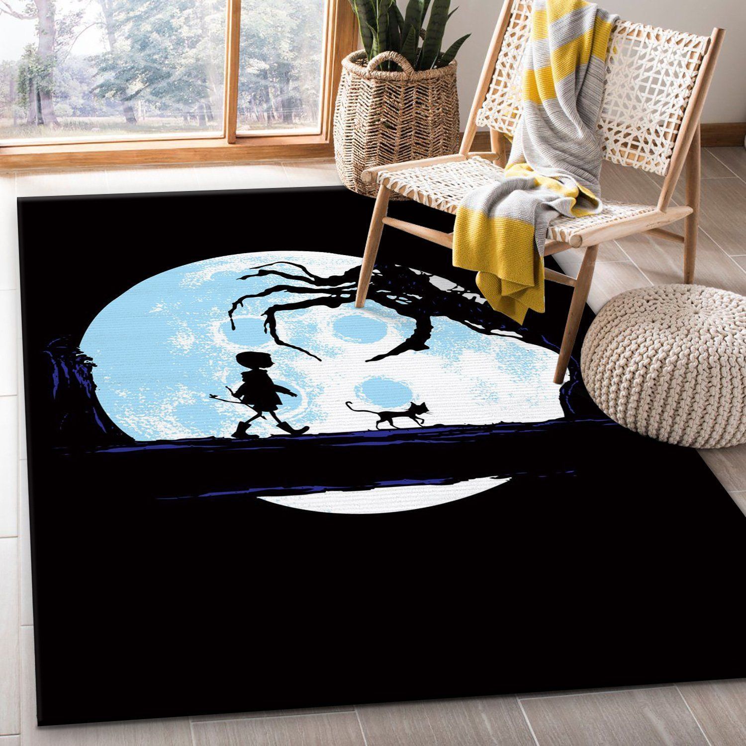 Perfect Moonwalk Area Rug, Bedroom, Home Decor Floor Decor - Indoor Outdoor Rugs