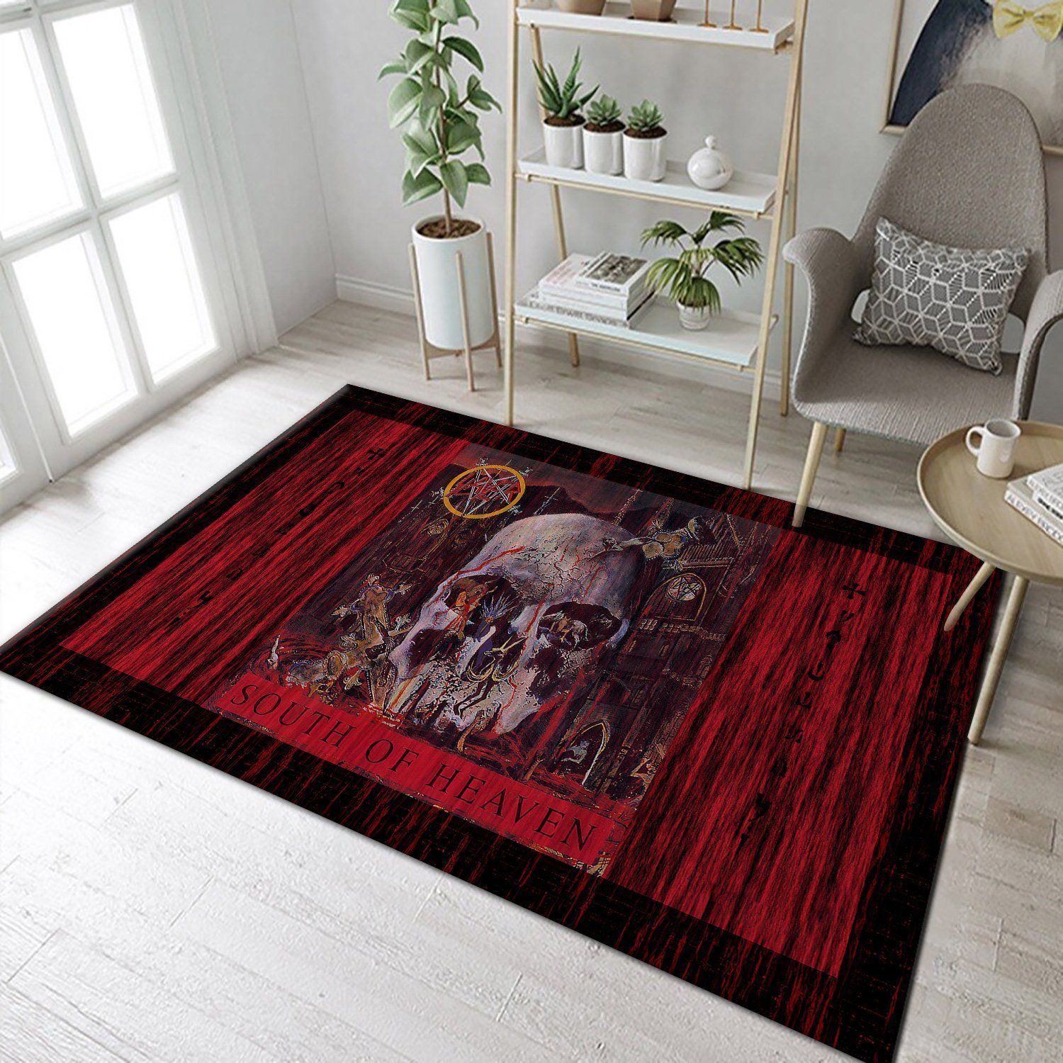 Slayer South of Heaven Area Rugs Living Room Carpet Local Brands Floor Decor The US Decor - Indoor Outdoor Rugs