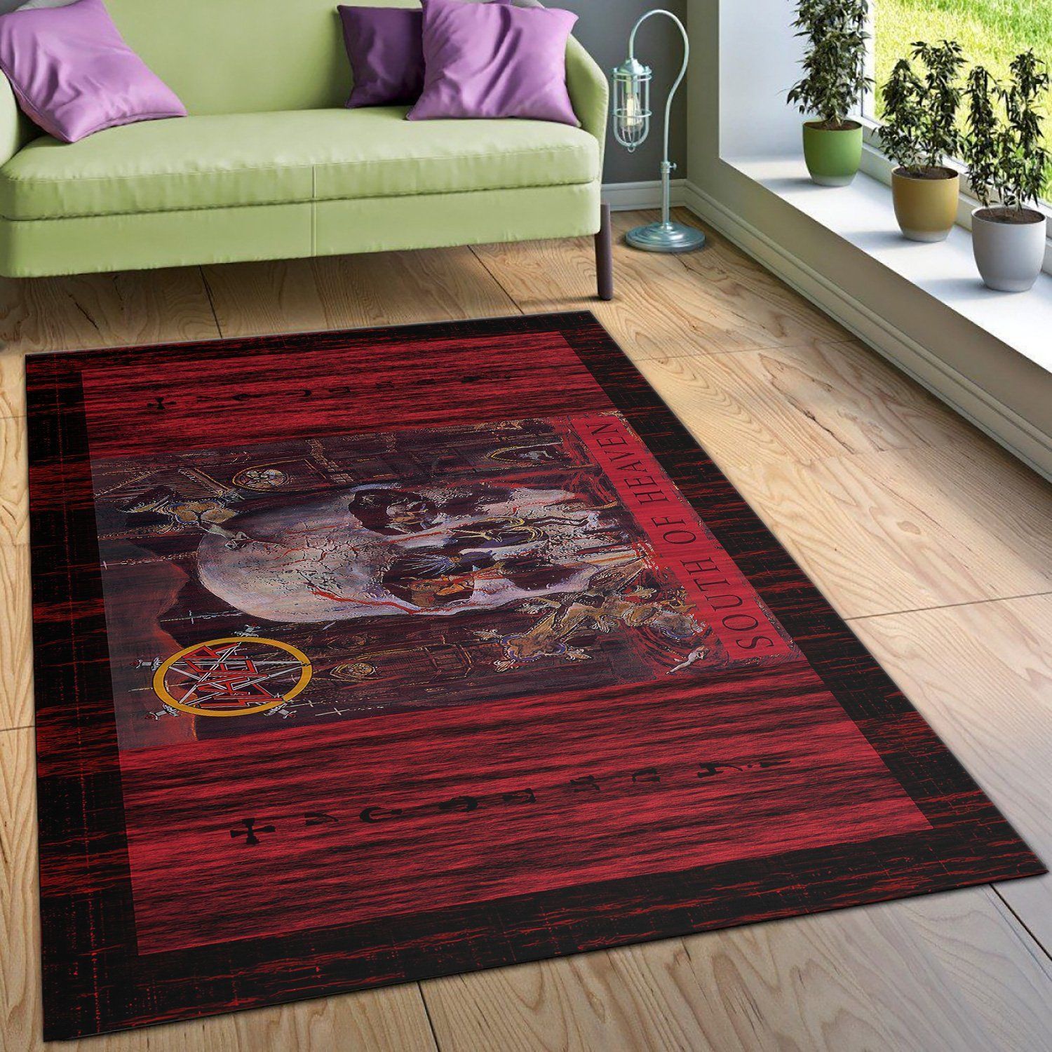 Slayer South of Heaven Area Rugs Living Room Carpet Local Brands Floor Decor The US Decor - Indoor Outdoor Rugs