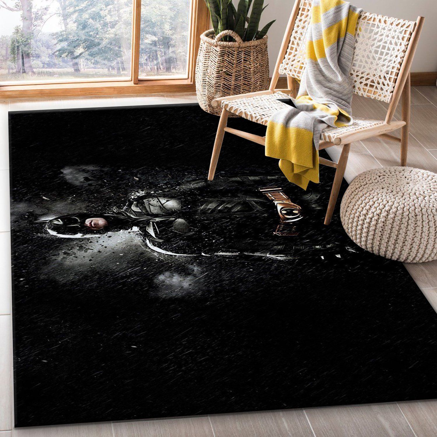 Batman Ver4 DC Comic Area Rug Bedroom Rug US Gift Decor - Indoor Outdoor Rugs