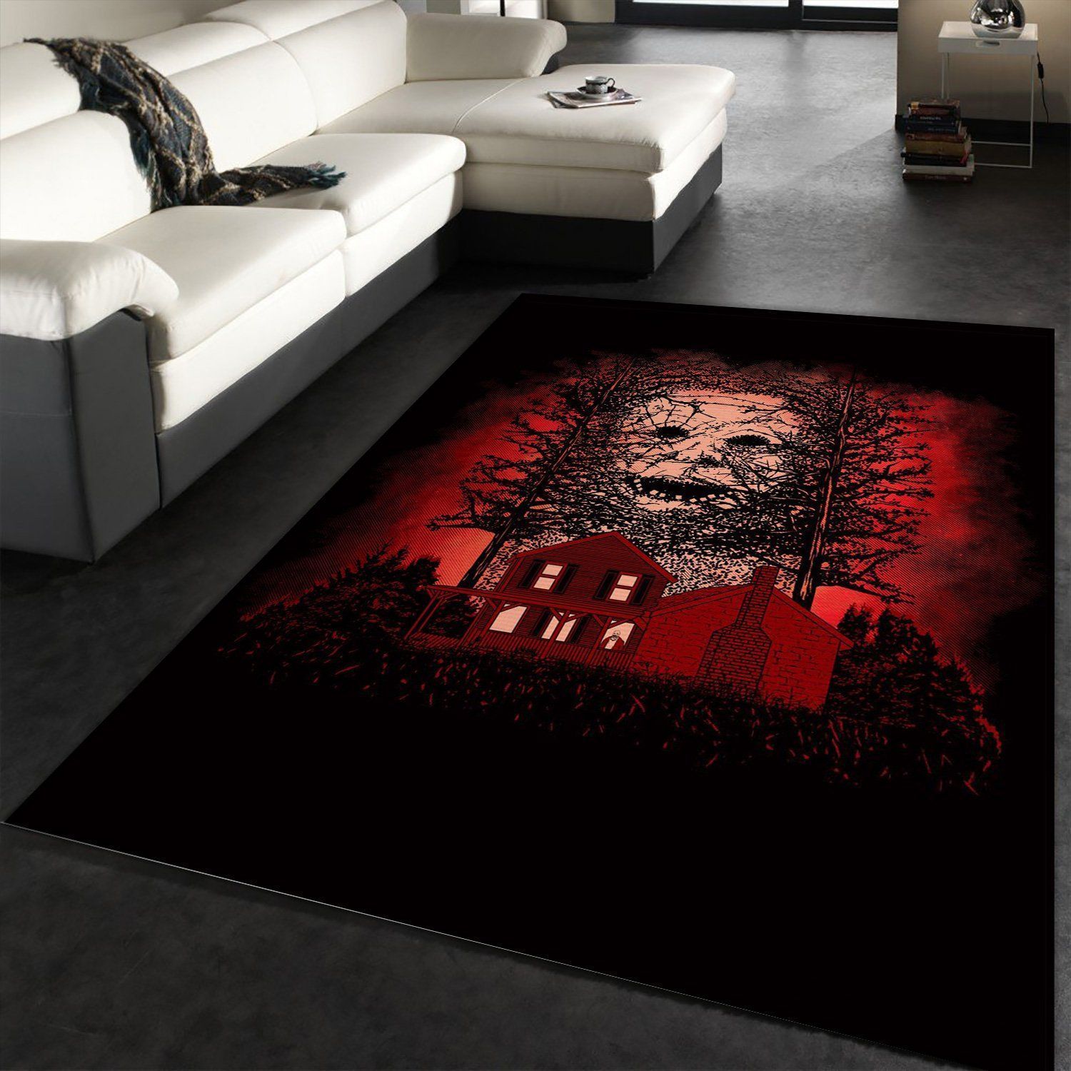 Demented Killer Area Rug For Christmas, Kitchen Rug, Home Decor Floor Decor - Indoor Outdoor Rugs