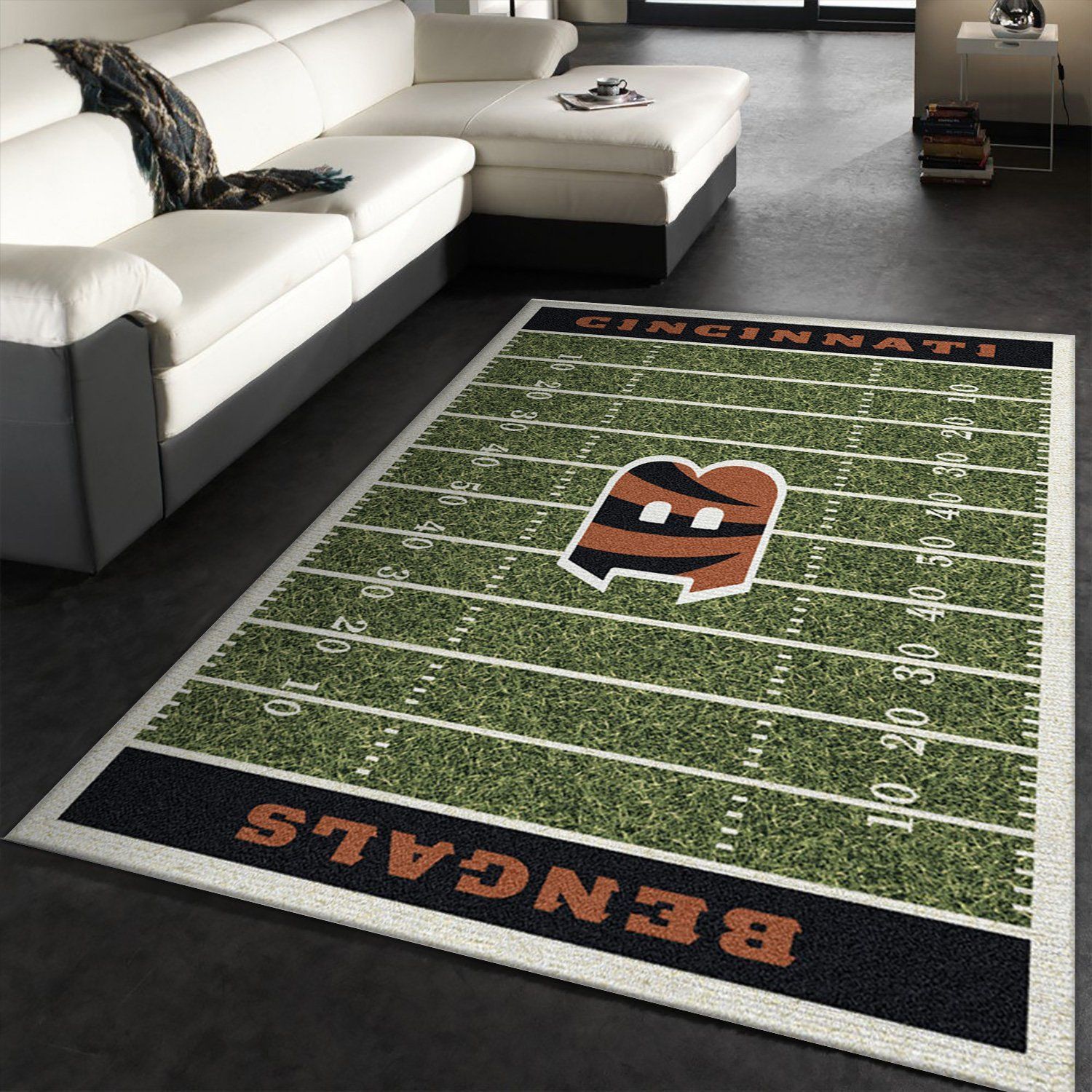 Nfl Homefield Cincinnati Bengals Area Rug For Christmas, Living Room Rug, Home US Decor - Indoor Outdoor Rugs