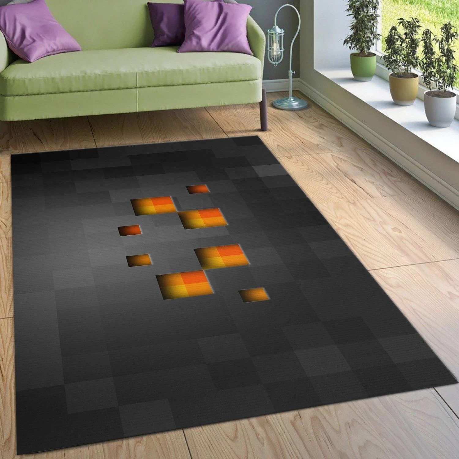 Minecraft Ver5 Area Rug For Christmas Bedroom Rug Home US Decor - Indoor Outdoor Rugs