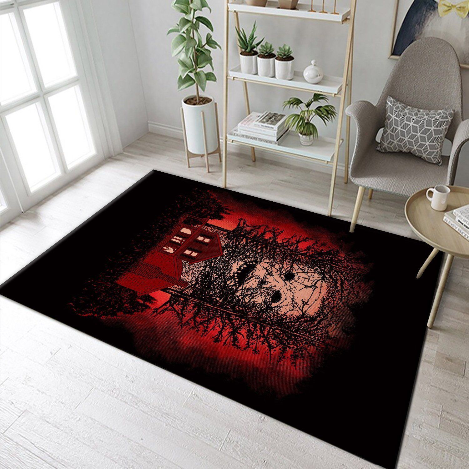 Demented Killer Area Rug For Christmas, Kitchen Rug, Home Decor Floor Decor - Indoor Outdoor Rugs