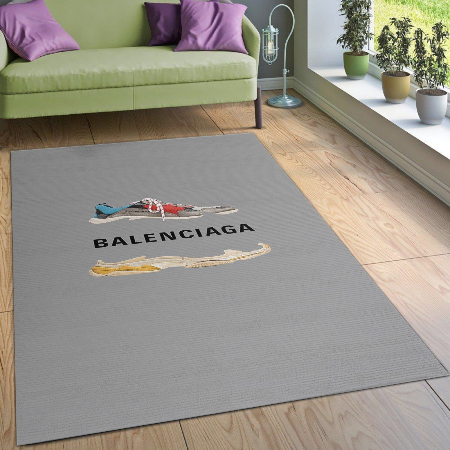 Balenciaga Rugs Bedroom Rug Family Gift US Decor - Indoor Outdoor Rugs