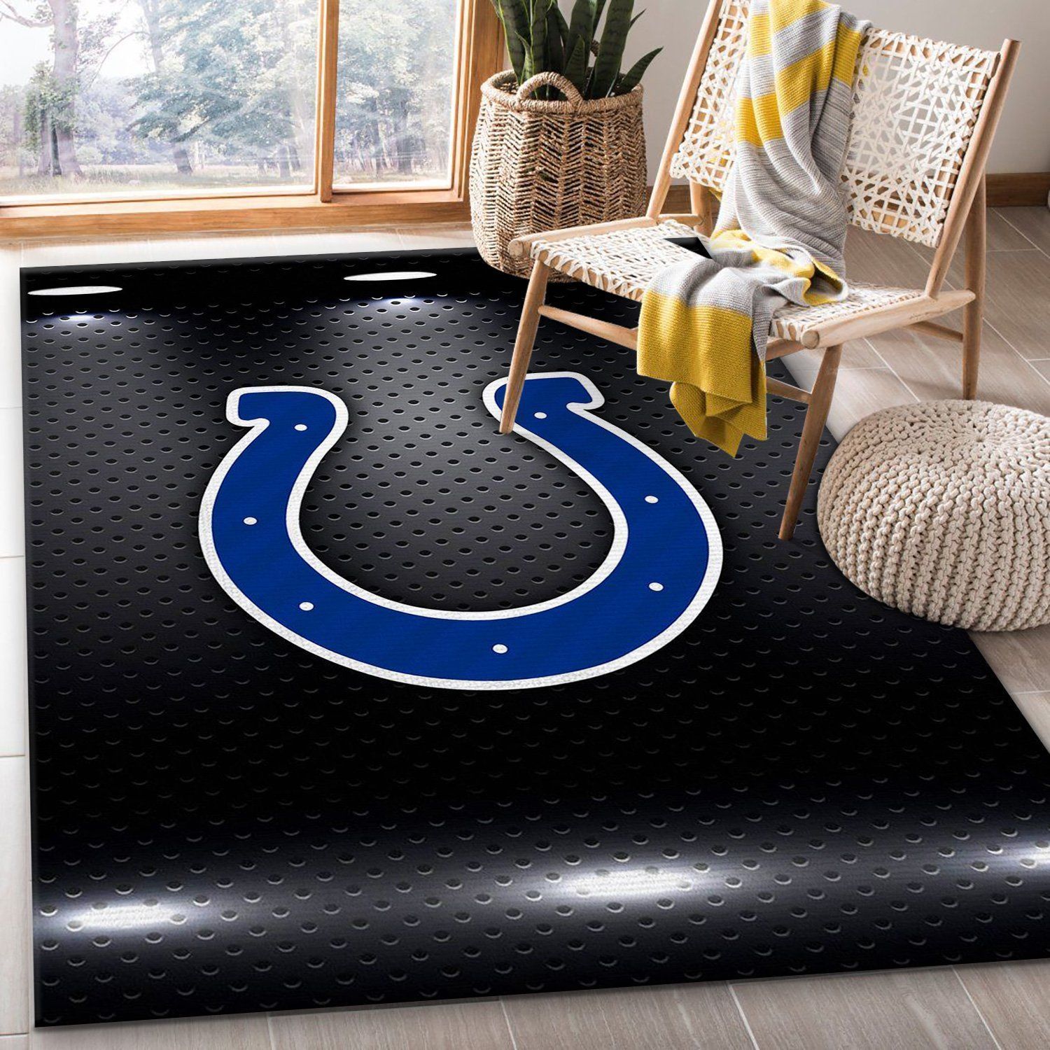 Indianapolis Colts Nfl Area Rug Bedroom Rug Home US Decor - Indoor Outdoor Rugs