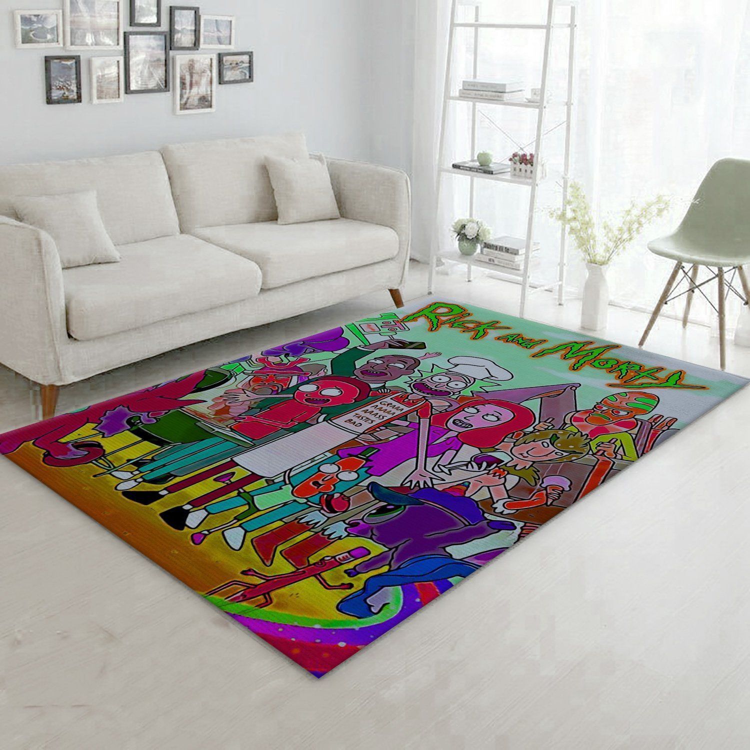 Rick And Morty Area Rug For Christmas Bedroom Rug Home Decor Floor Decor - Indoor Outdoor Rugs