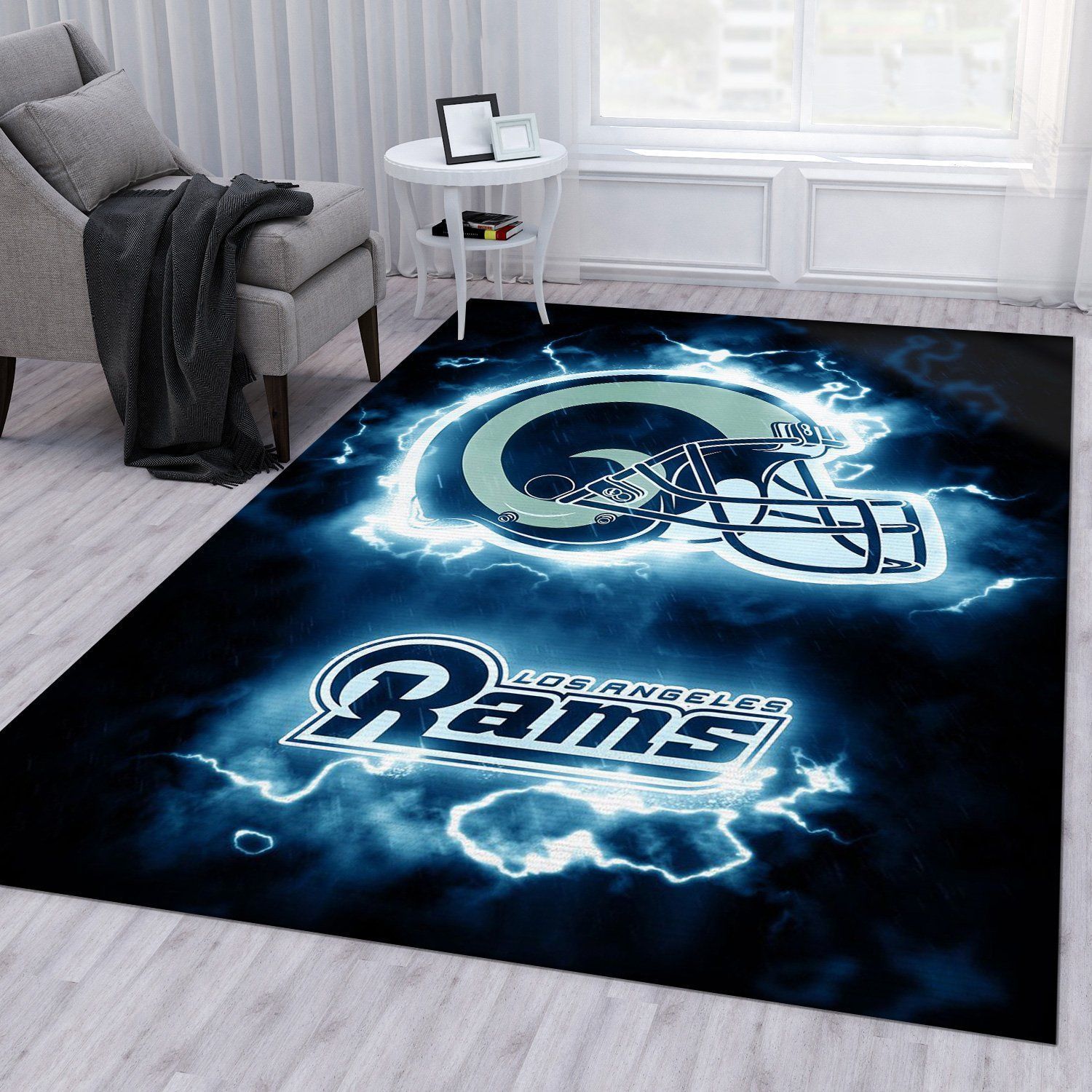 Los Angeles Rams NFL Area Rug Living Room Rug Home Decor Floor Decor - Indoor Outdoor Rugs