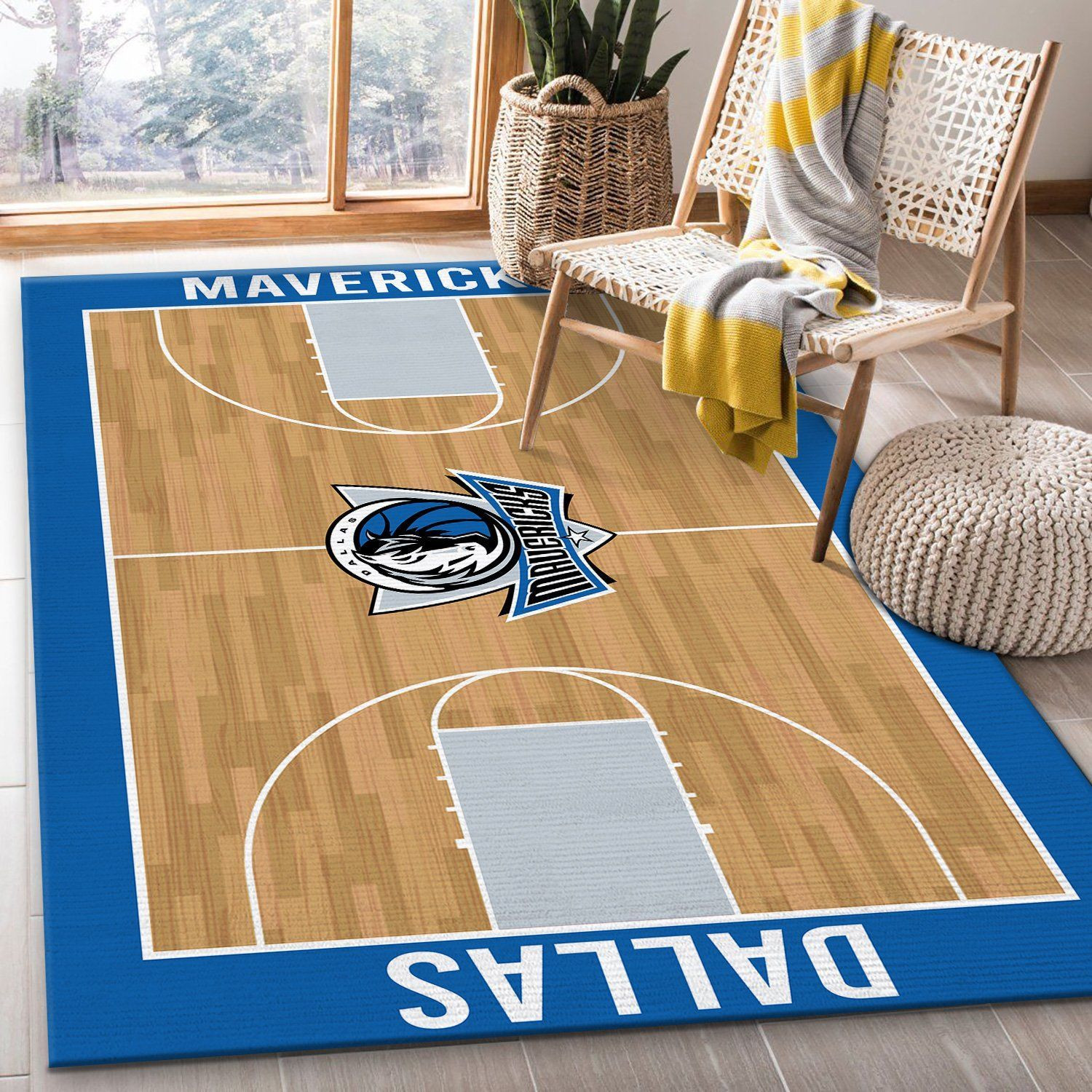 Dallas Mavericks Nba Rug Room Carpet Sport Custom Area Floor Home Decor - Indoor Outdoor Rugs