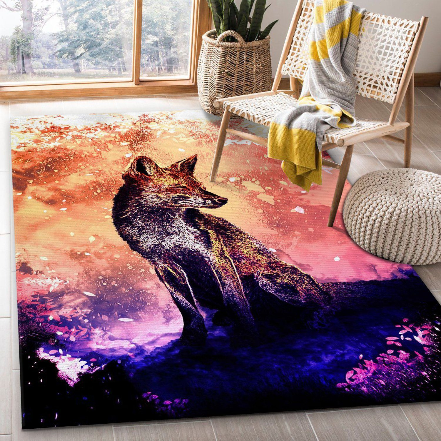 Fox Soul Anime Hero Area Rug, Gift for fans, Home US Decor - Indoor Outdoor Rugs