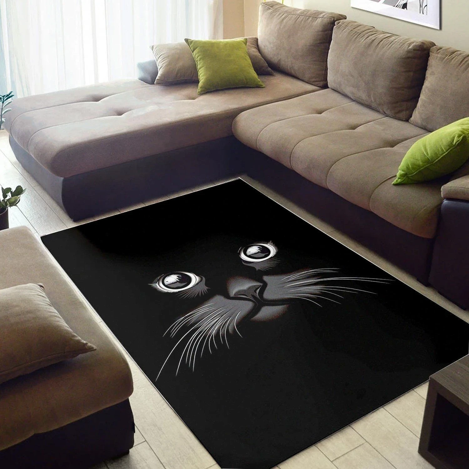 Cat  Area Rug ,  Christmas Gift, Floor Decor Home Decor - Indoor Outdoor Rugs