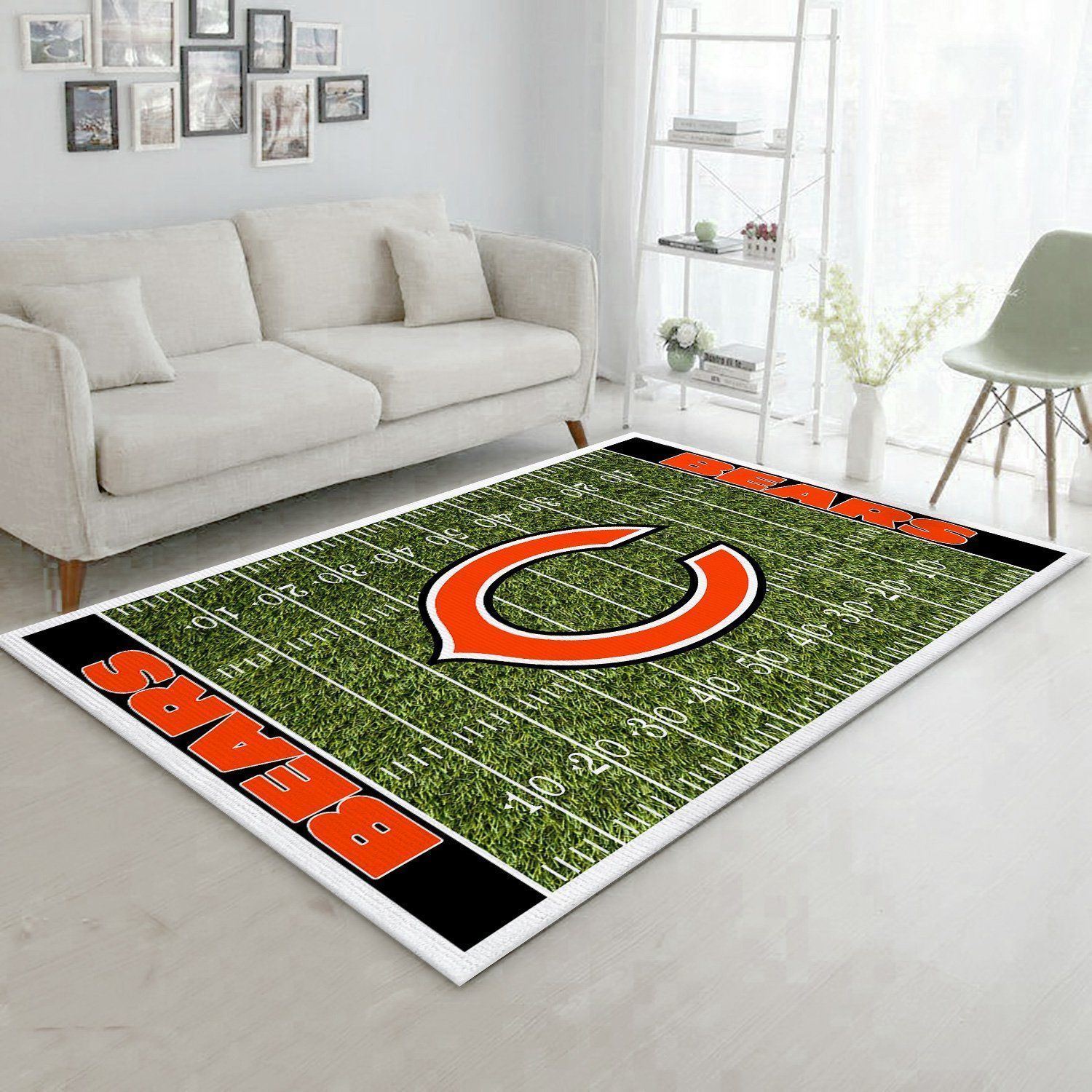 Chicago Bears Nfl Rug Room Carpet Sport Custom Area Floor Home Decor V5 - Indoor Outdoor Rugs