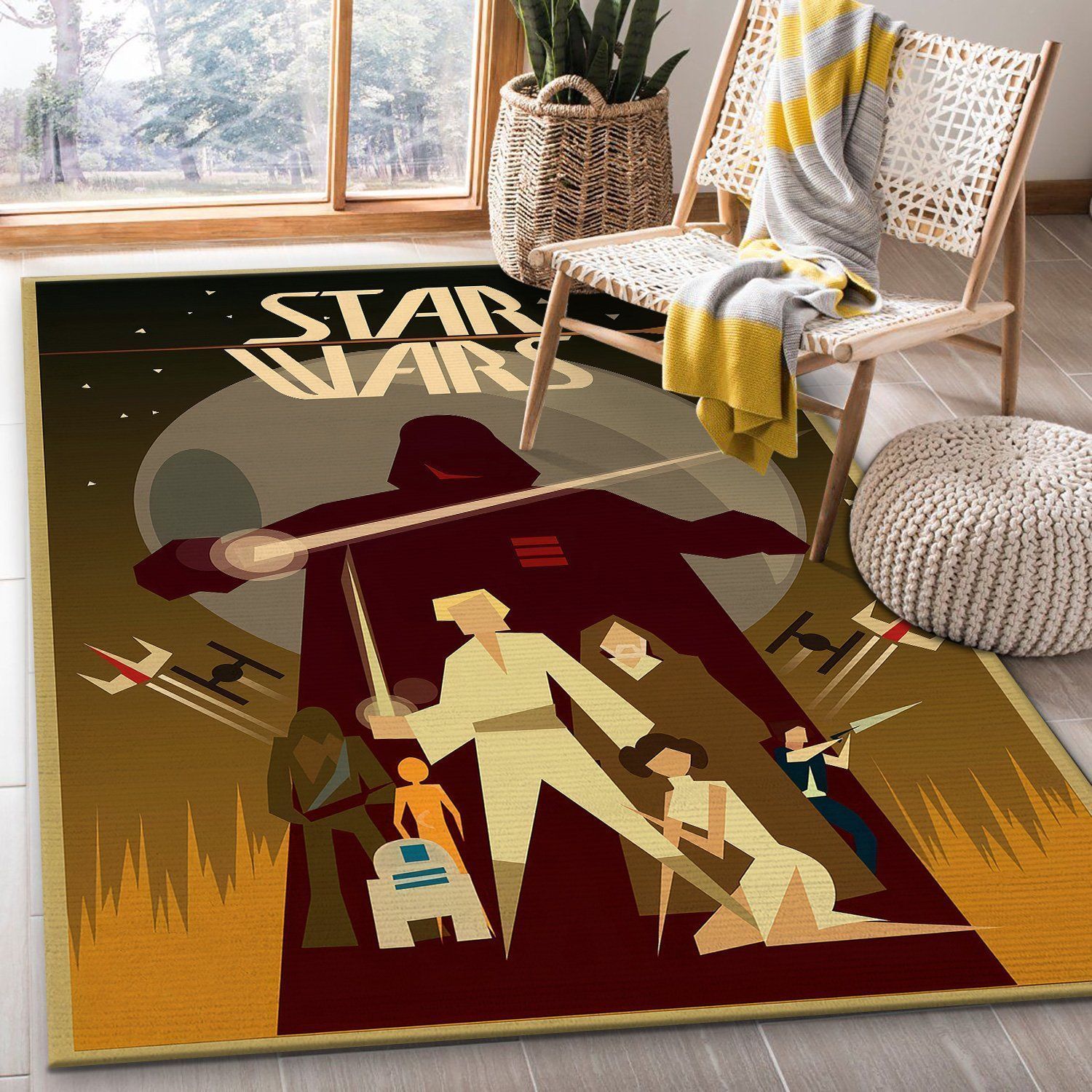 Star Wars SuperHero Movies Area Rugs Living Room Carpet FN251105 Christmas Gift Floor Decor The US Decor - Indoor Outdoor Rugs