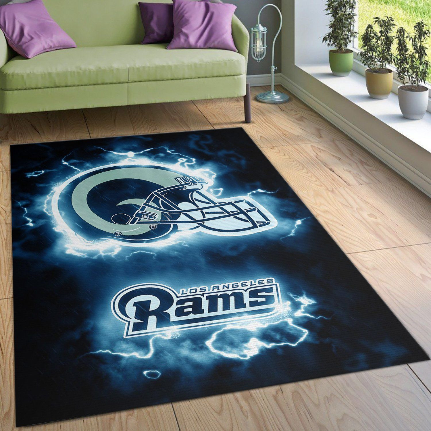 Los Angeles Rams NFL Area Rug Living Room Rug Home Decor Floor Decor - Indoor Outdoor Rugs