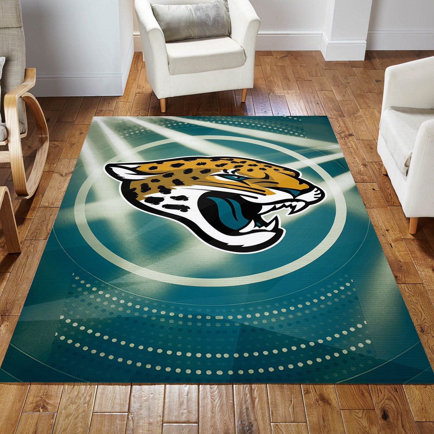 Jacksonville Jaguars NFL Area Rug For Christmas Living Room Rug Family Gift US Decor - Indoor Outdoor Rugs