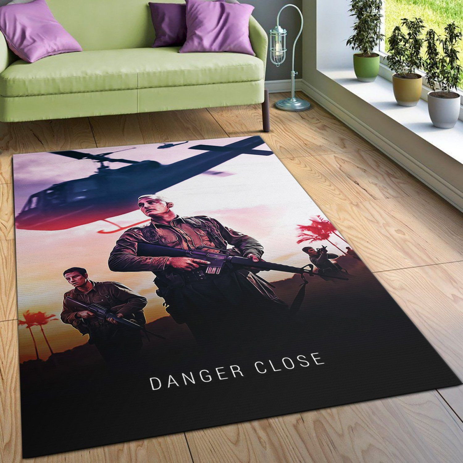 Danger Close 2019 Rug Art Painting Movie Rugs Family Gift US Decor - Indoor Outdoor Rugs