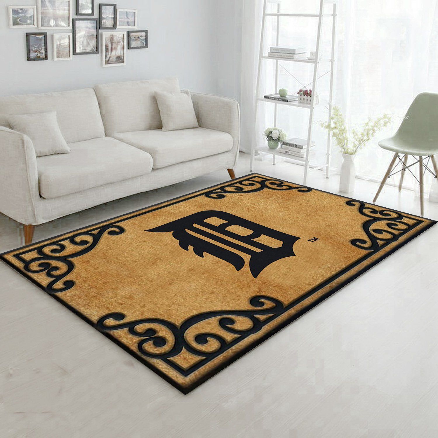 Detroit Tigers Coir Area Rug Carpet, Living Room Rug, Christmas Gift US Decor - Indoor Outdoor Rugs