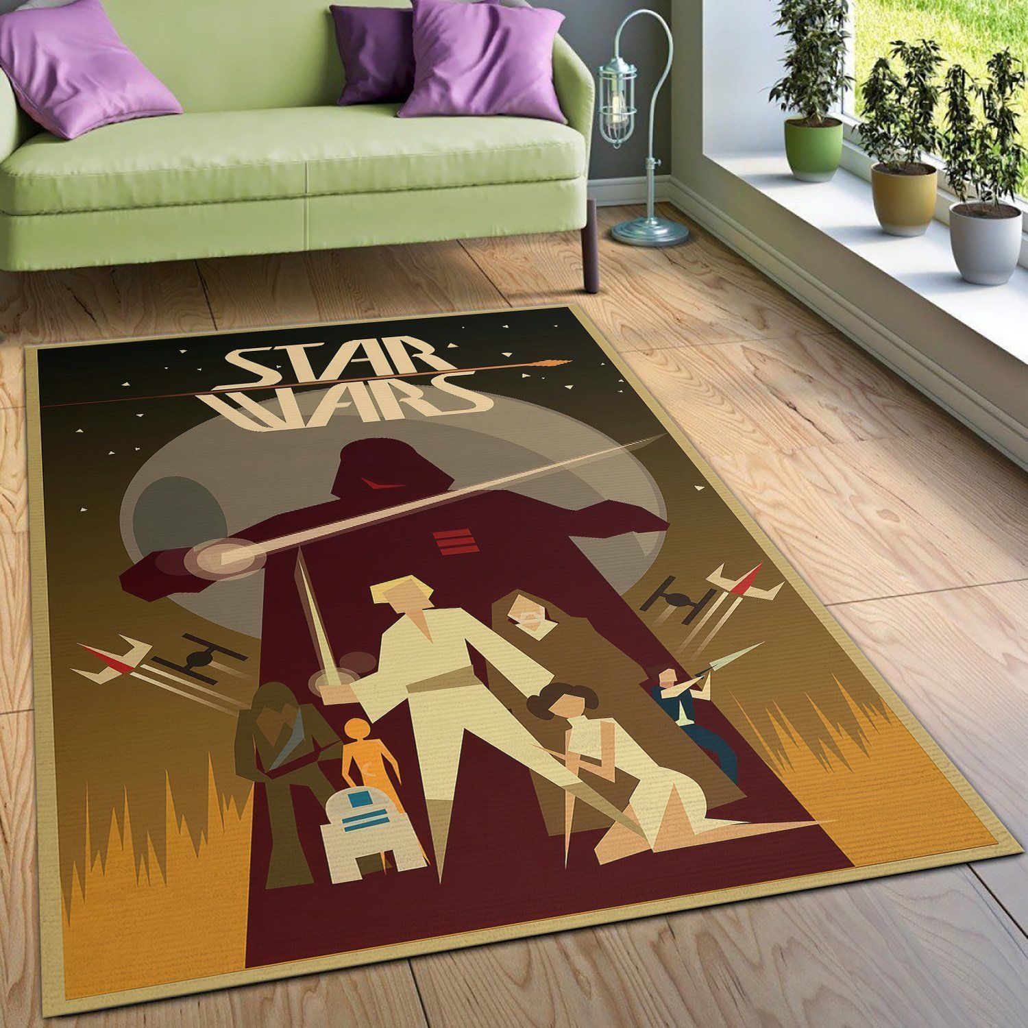 Star Wars SuperHero Movies Area Rugs Living Room Carpet FN251105 Christmas Gift Floor Decor The US Decor - Indoor Outdoor Rugs