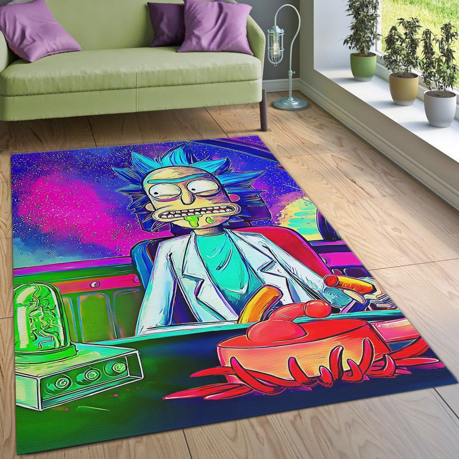 Rick And Morty Noel Gift Rug Bedroom Rug Home Decor Floor Decor - Indoor Outdoor Rugs