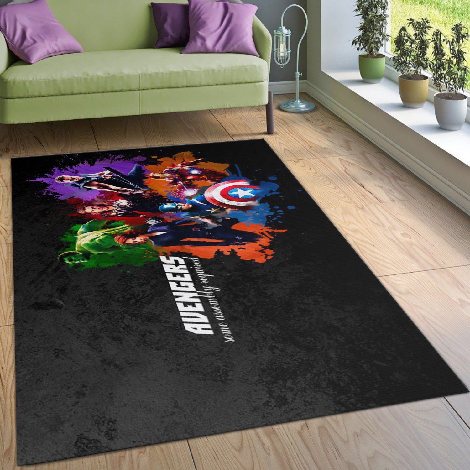 Avenger Ver8 Movie Area Rug Living Room Rug Home US Decor - Indoor Outdoor Rugs