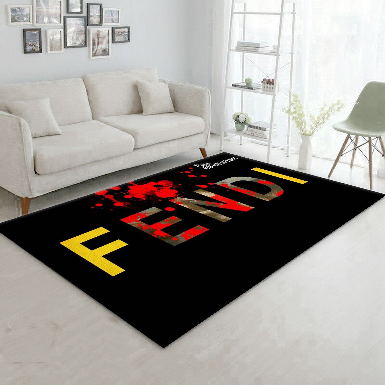 Fendi Area Rug Living Room Rug Home Decor Floor Decor - Indoor Outdoor Rugs