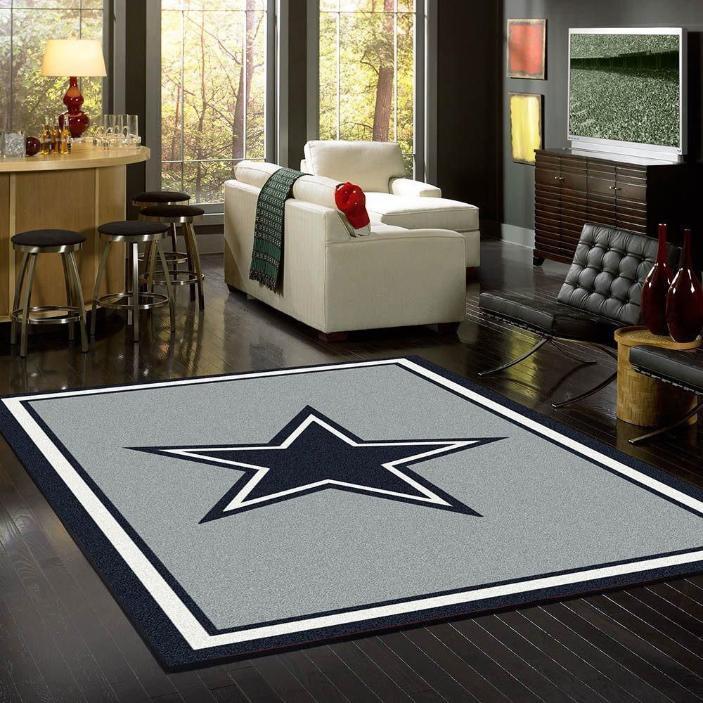 Dallas Cowboys Area Rug Nfl Football Floor Decor - Indoor Outdoor Rugs