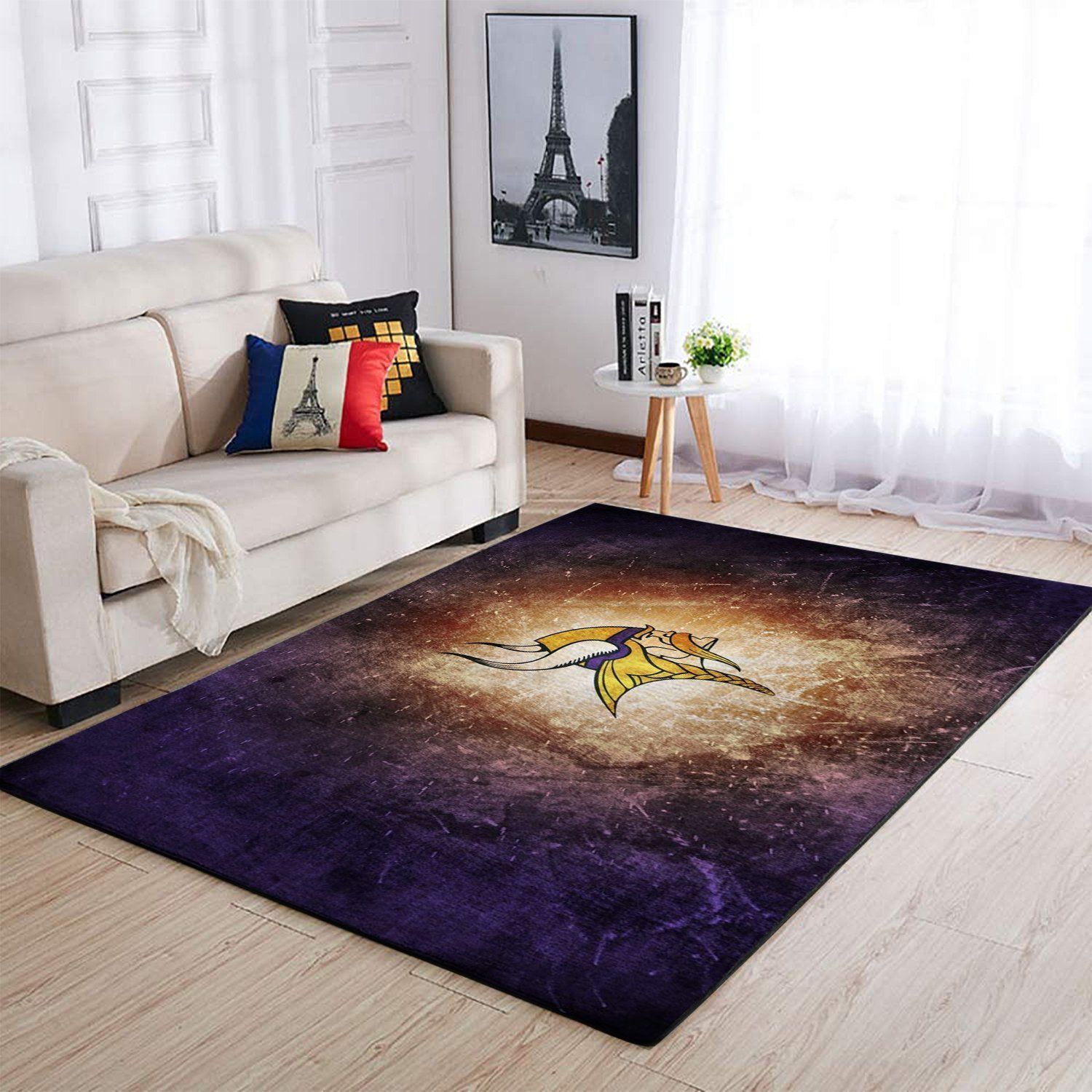 Minnesota Vikings Area Rug Nfl Football Floor Decor 1910072 - Indoor Outdoor Rugs