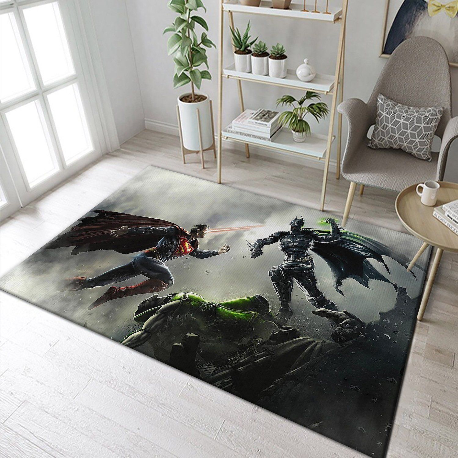 Batman VS Superman Area Rugs DC Comics SuperHero Movies Living Room Carpet Christmas Gift Floor Decor The US Decor - Indoor Outdoor Rugs