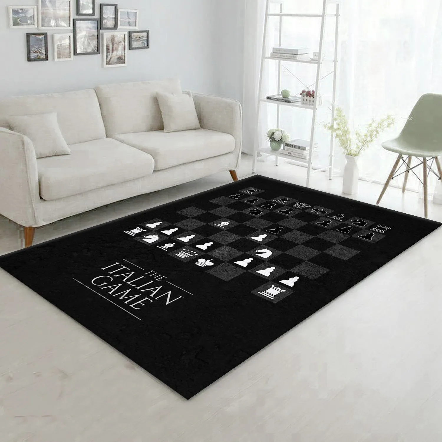 Italian Game Chess Rug Bedroom Rug Home Decor Floor Decor - Indoor Outdoor Rugs