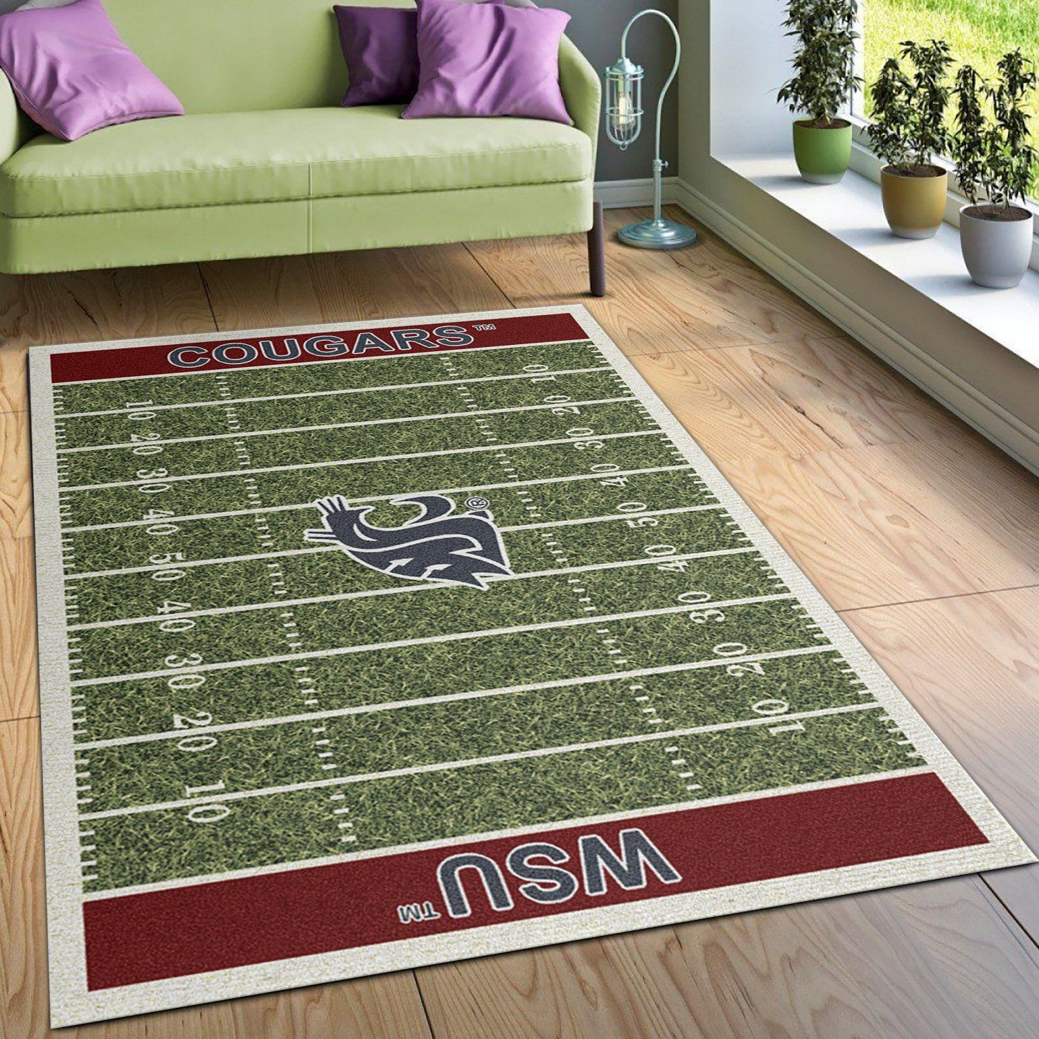 College State NFL Team Logo Area Rug, Bedroom Rug, Home Decor Floor Decor - Indoor Outdoor Rugs