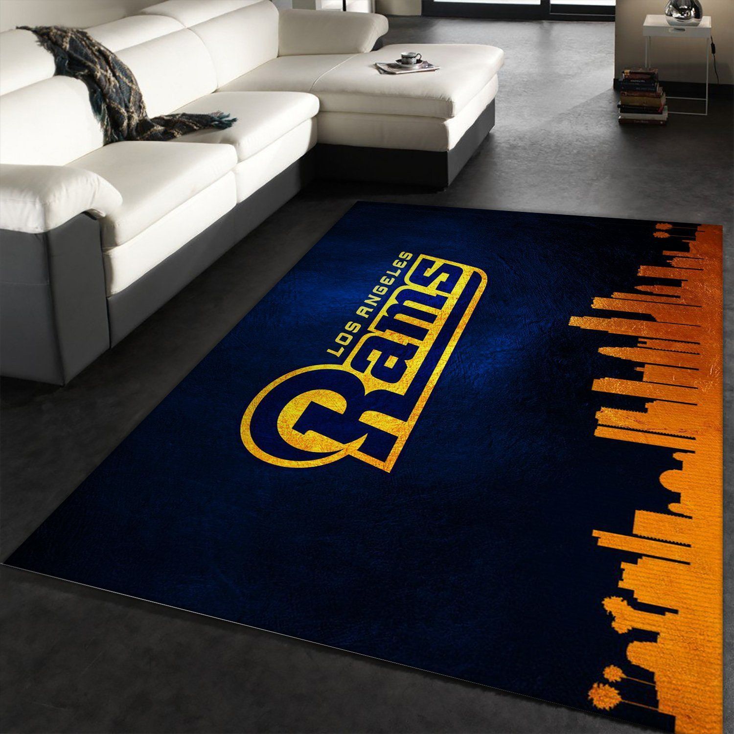 Los Angeles Rams Skyline NFL Area Rug Carpet, Kitchen Rug, Christmas Gift US Decor - Indoor Outdoor Rugs